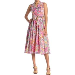 Kate Spade floral dots burnout dress